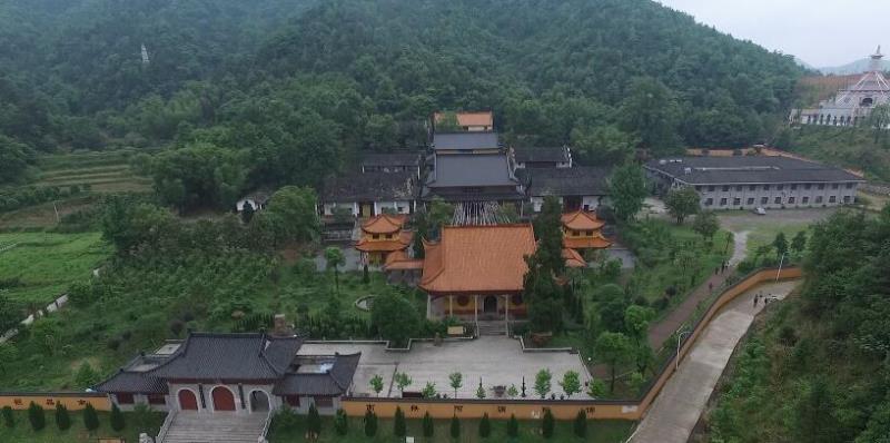 浏阳石霜寺航拍全景